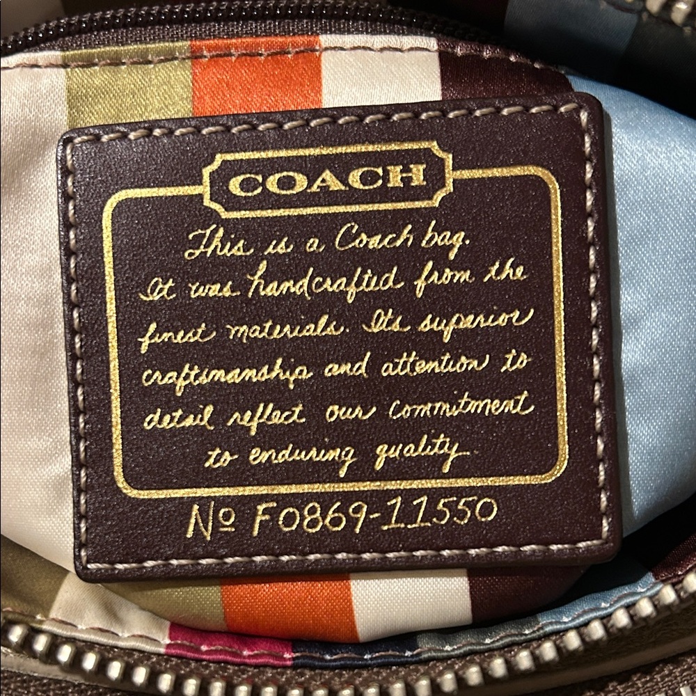 Coach Bridget 65th Anniversary Legacy Limited Ed. Bronze Clutch Shoulder Bag - Picture 9 of 16